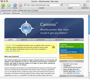 Camino Working With Mac